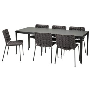 TEGELÖN / TEGELÖN Tisch+6 Stühle/außen