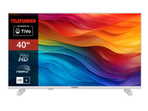 TELEFUNKEN "XF40TO750S-W" Fernseher 40 Zoll Smart TV Powered by TiVo Full HD, HDR, HD+ 6 Monate inkl., Triple-Tuner""