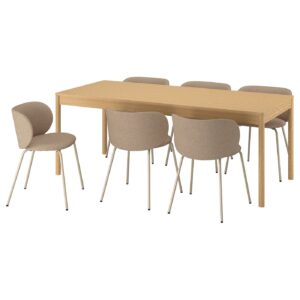 TONSTAD / KRYLBO Tisch und 6 Stühle