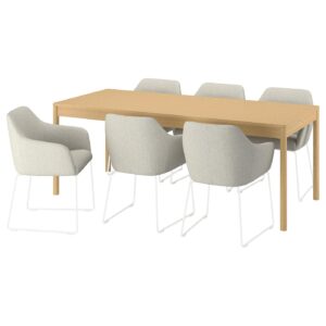 TONSTAD / TOSSBERG Tisch und 6 Stühle