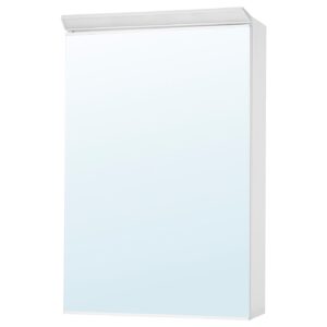 TREASJÖN Spiegelschrank m. Tür+int. Bel.