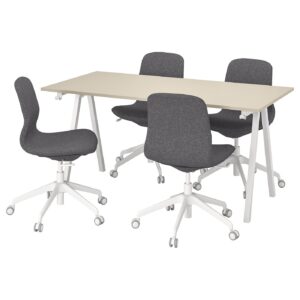 TROTTEN / LÅNGFJÄLL Konferenztisch und Stühle