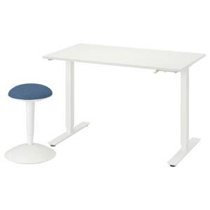 TROTTEN / NILSERIK Schreibtisch und Stütze sitz/steh