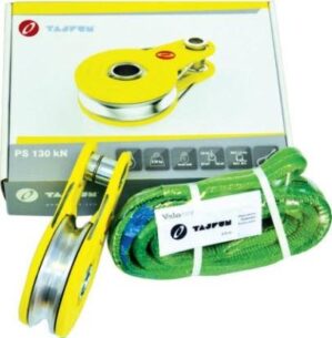 Umlenkrolle PS130 mit Baumschoner SET, MBK 130kN, Rollen Ø 158mm TAIFUN