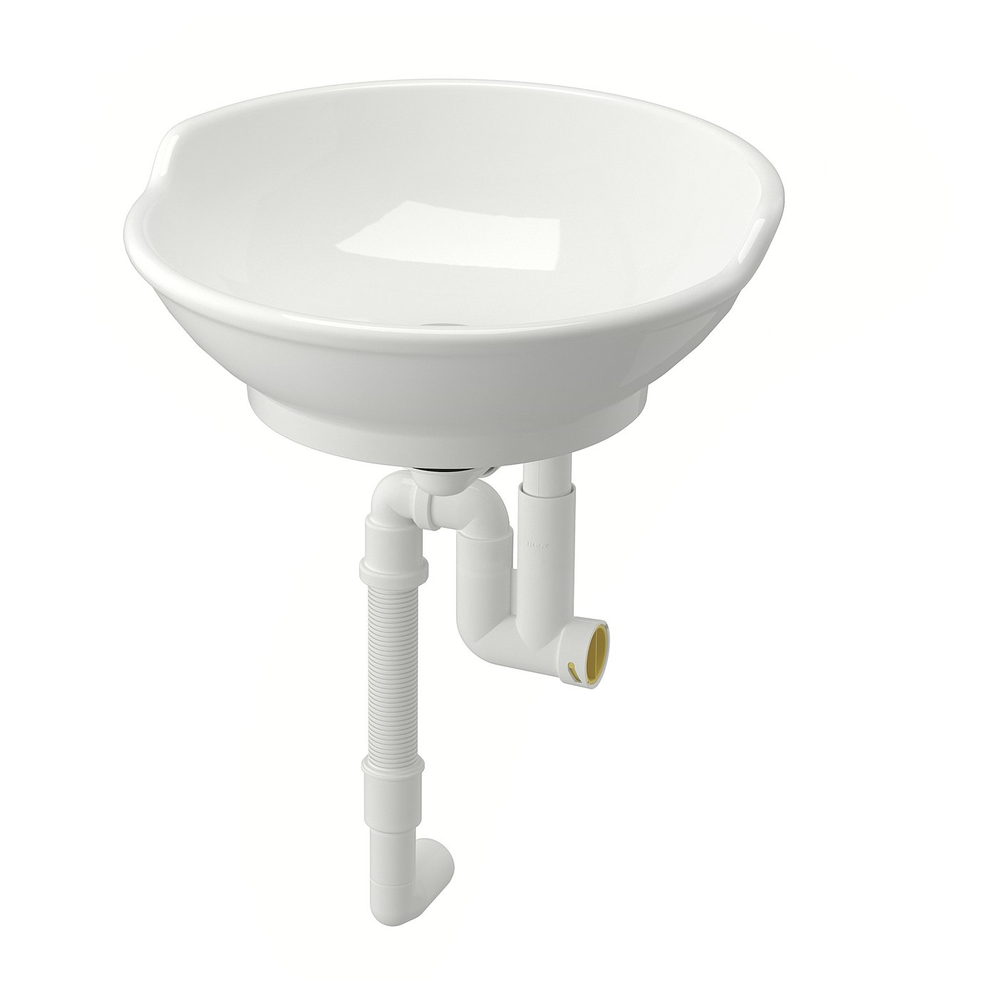 VÄSTERSJÖN Aufsatzwaschbecken mit Siphon