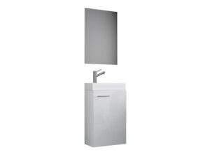 VCM Gäste-Waschplatz Slito (mit Spiegel, Weiß)