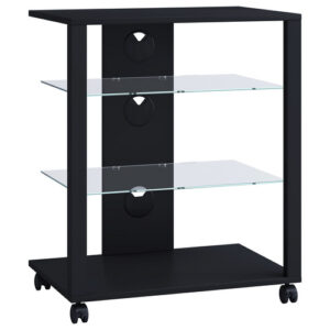 VCM HiFi-Möbel "Folas", BxHxL: 60 x 70 x 41 cm - schwarz