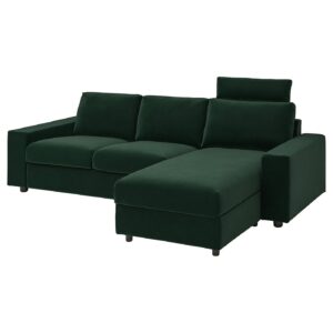 VIMLE 3er-Sofa mit Récamiere
