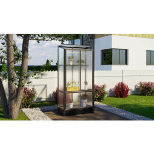 VITAVIA Balkongewächshaus, BxHxL: 8,1 x 165,5 x 42,8 cm - schwarz