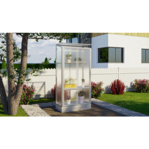 VITAVIA Balkongewächshaus, BxHxL: 8,1 x 165,5 x 42,8 cm - silberfarben