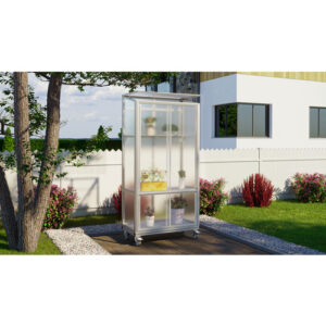 VITAVIA Balkongewächshaus, BxHxL: 8,1 x 168,2 x 42,8 cm - silberfarben