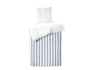 Westminster Perkal Bettwäsche (Streifen blau, 155 X 220 CM)""