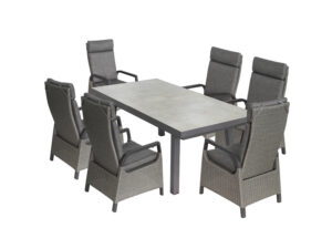 bellavista - Home & Garden® Dining-Set "Ontario/Dallas", 7-teilig, mit Ausziehfunktion