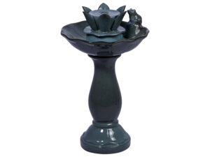 dobar Gartenbrunnen "Helena" mit Solar-Panel, Keramik