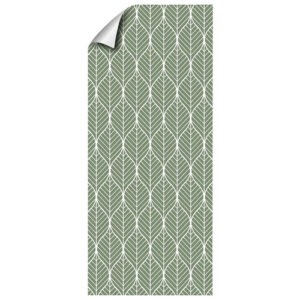 mySPOTTI Vliestapete "Benjiro", Blattmuster, grün/weiß, matt - gruen