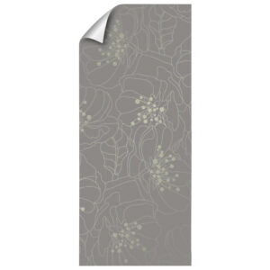 mySPOTTI Vliestapete "Misaki", Blumenmuster, grau/beige, matt