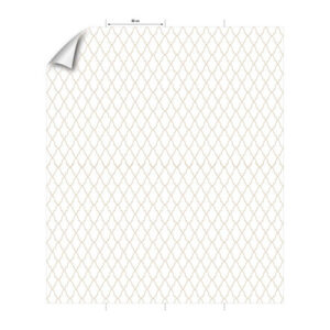 mySPOTTI Vliestapete "Navid", grafisches Design, weiß/goldfarben, matt - weiss