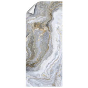 mySPOTTI Vliestapete "Stig", Steinmuster, grau/weiß/goldfarben, matt