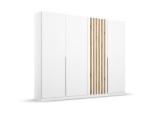 rauch BLUE Lamella Drehtürenschrank 4-türig (4-türig, alpinweiß, , Abs. Dekor-Druck, 226 x 210 cm (BxH))