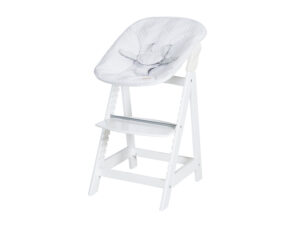 roba Hochstuhl Born Up Zick Zack ohne Verstellung des Aufsatzes, mitSitzverkleinerer (Weiß)